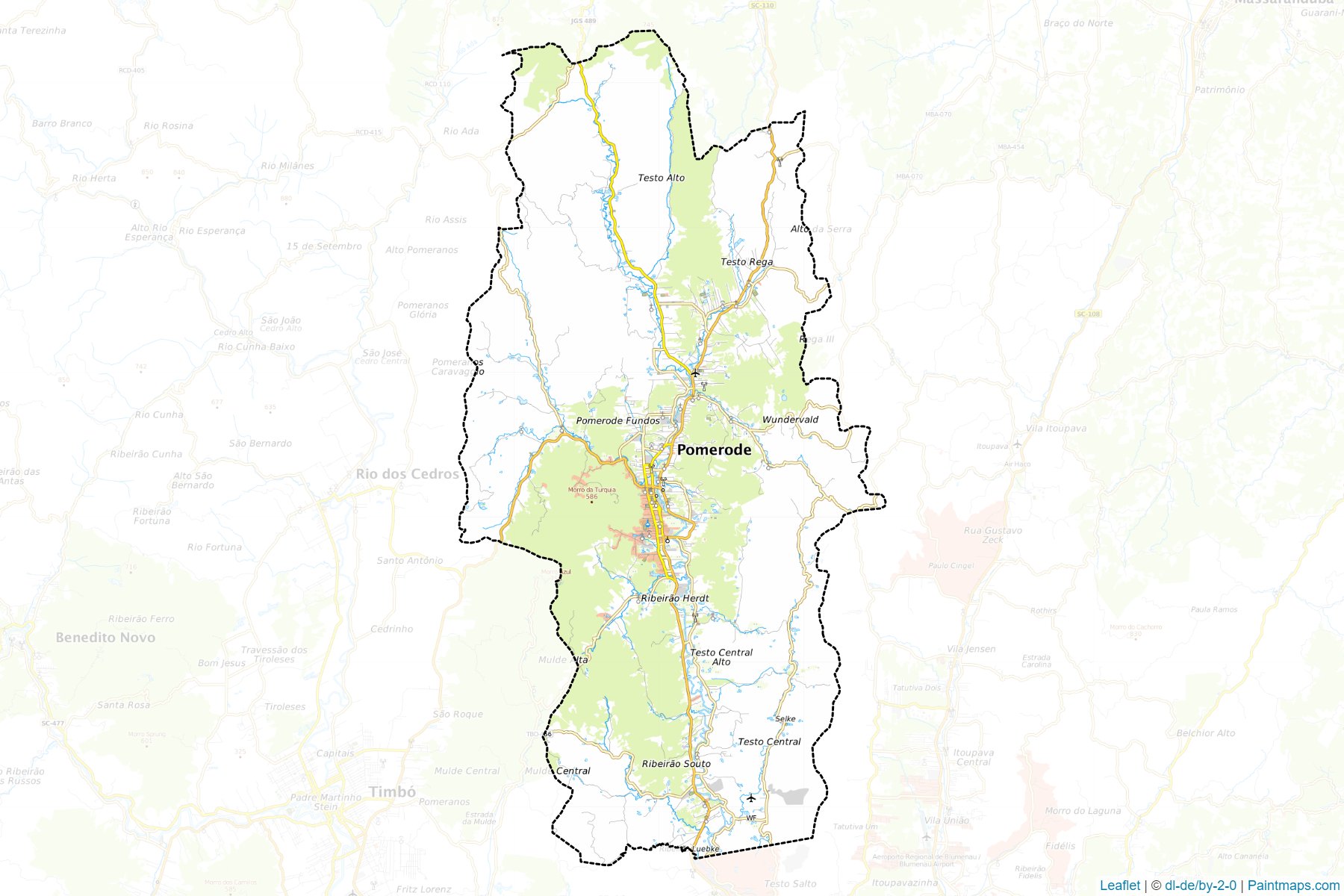 Pomerode (Santa Catarina) Map Cropping Samples-1