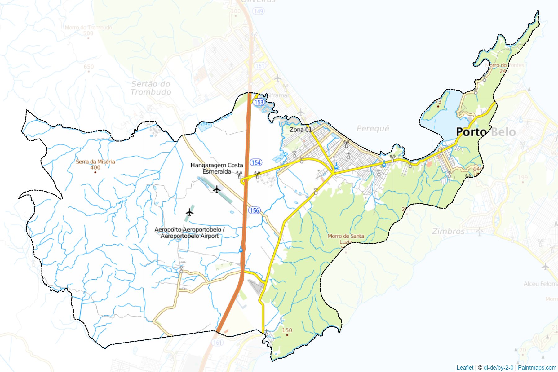 Porto Belo (Santa Catarina) Map Cropping Samples-1