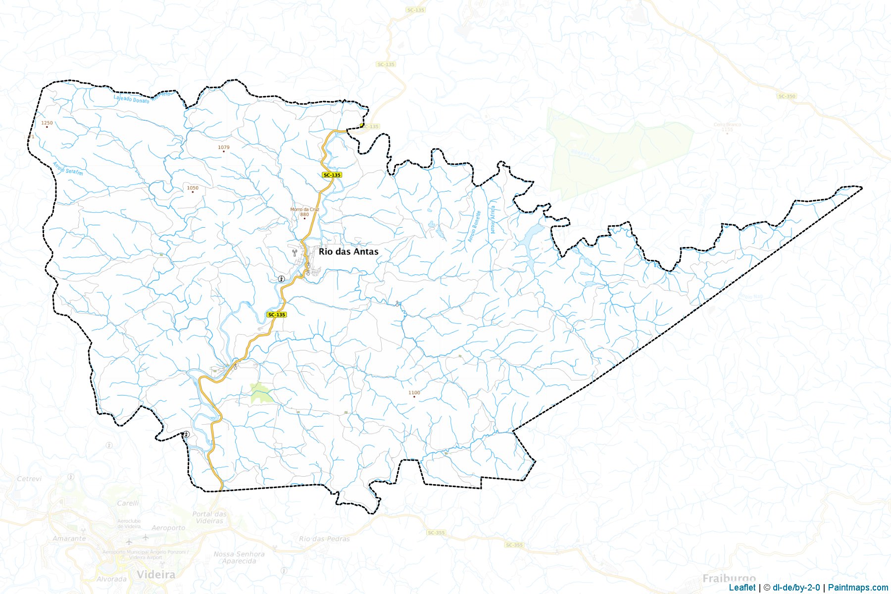 Rio das Antas (Santa Catarina) Map Cropping Samples-1