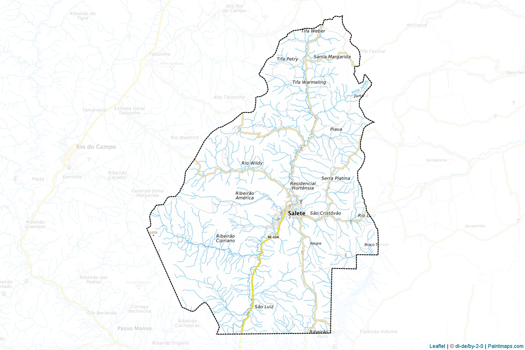 Salete (Santa Catarina) Map Cropping Samples-1