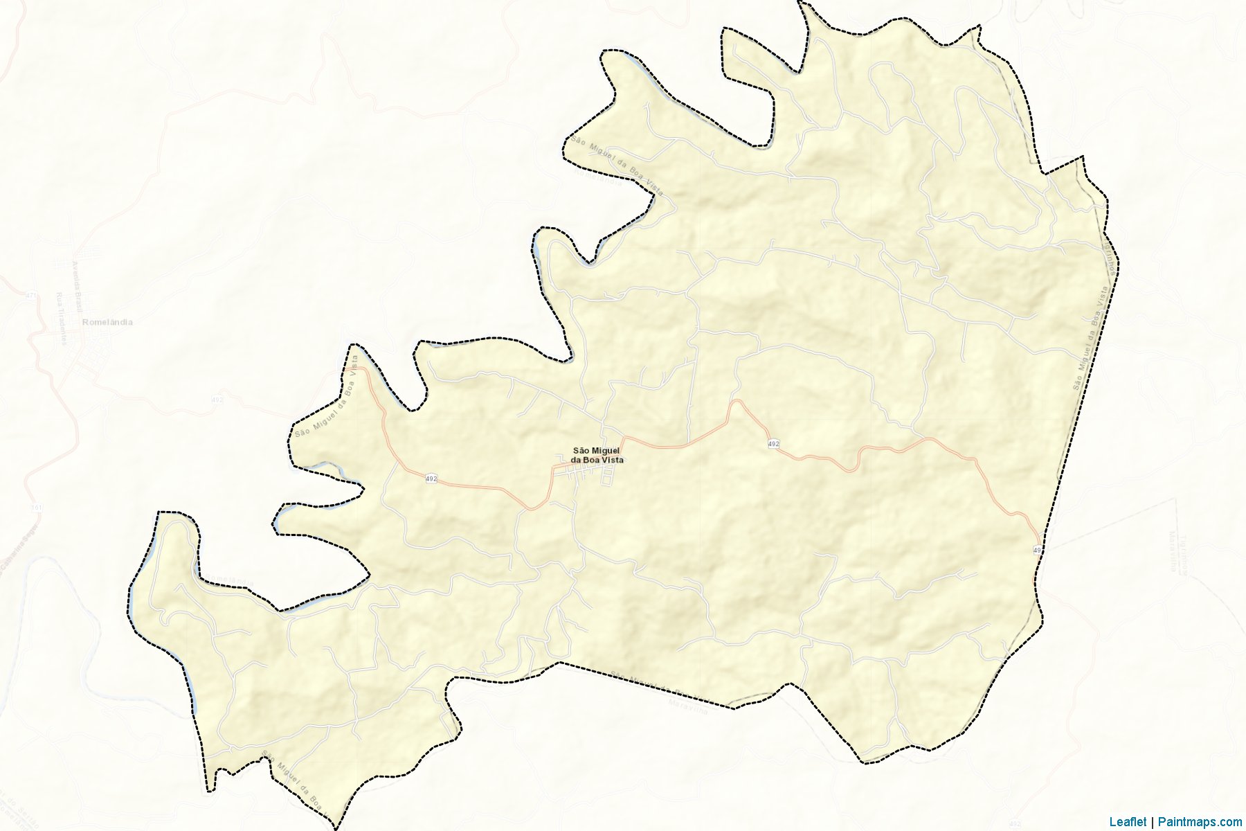 Sao Miguel da Boa Vista (Santa Catarina) Map Cropping Samples-2