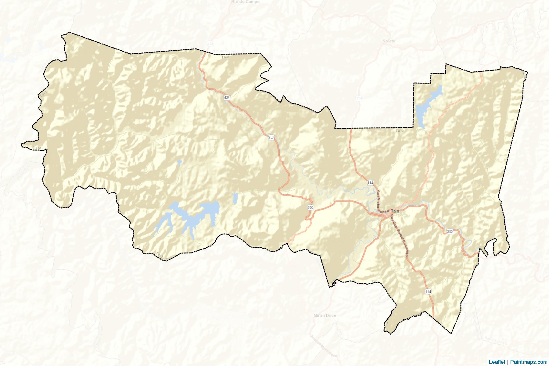 Muestras de recorte de mapas Taio (Santa Catarina)-2