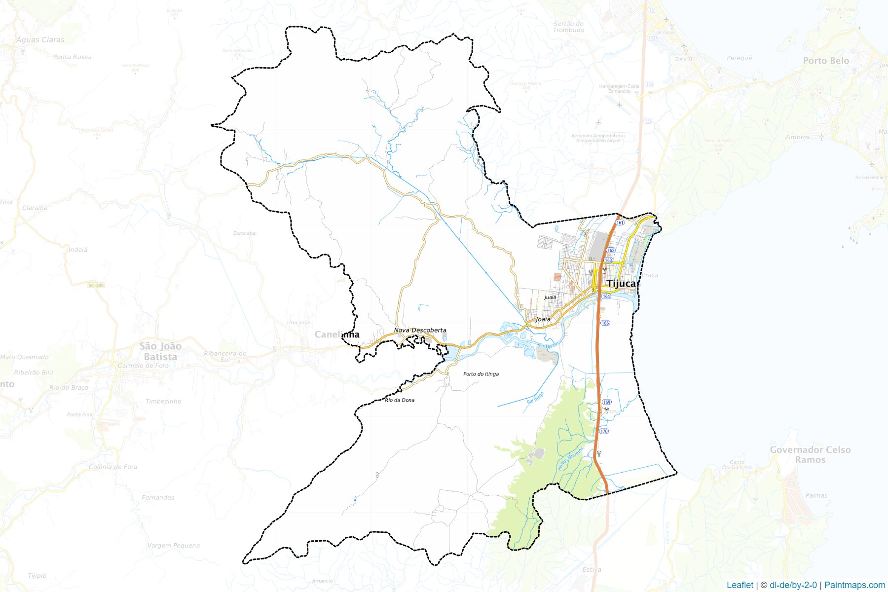 Tijucas (Santa Catarina) Map Cropping Samples-1