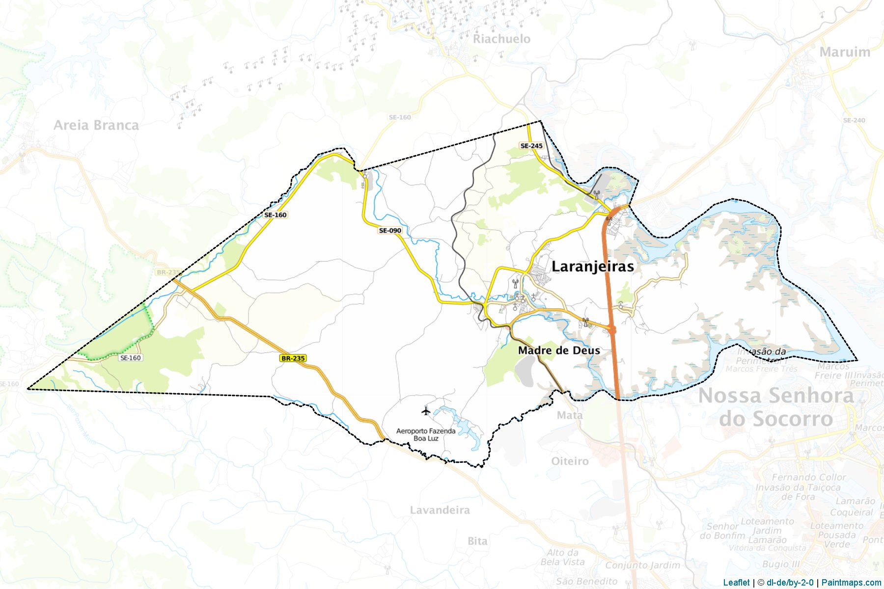 Laranjeiras (Sergipe) Map Cropping Samples-1