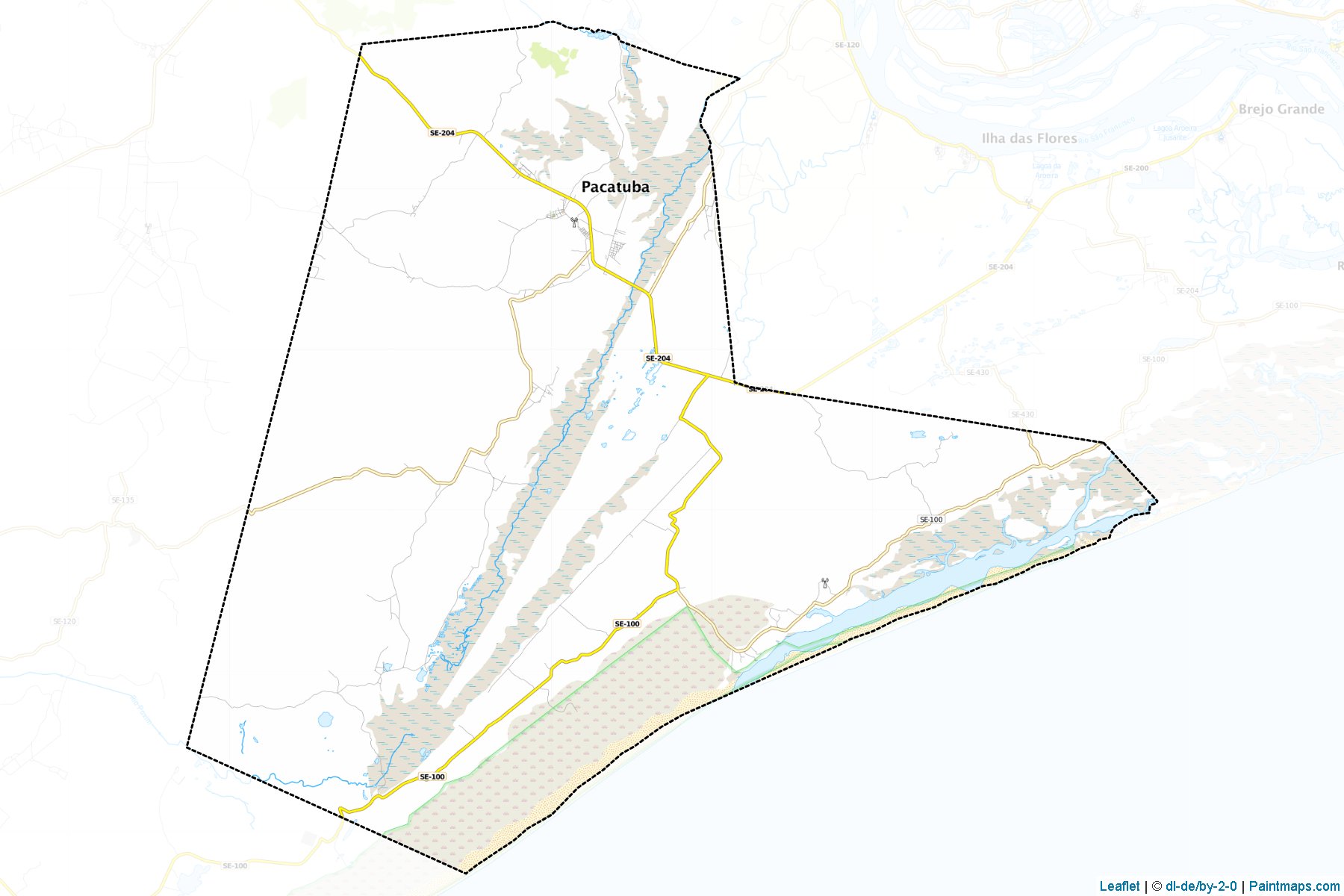 Pacatuba (Sergipe) Map Cropping Samples-1