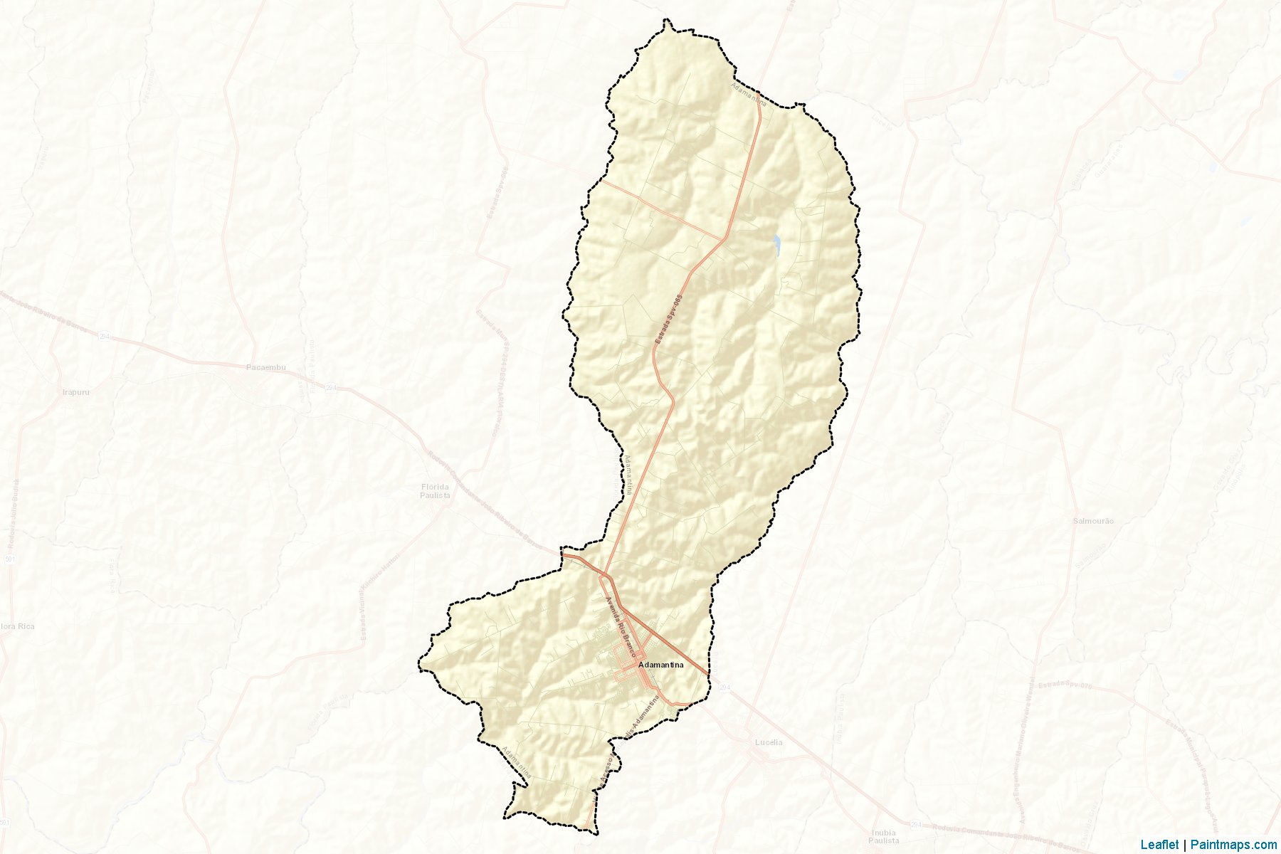 Muestras de recorte de mapas Adamantina (Sao Paulo)-2