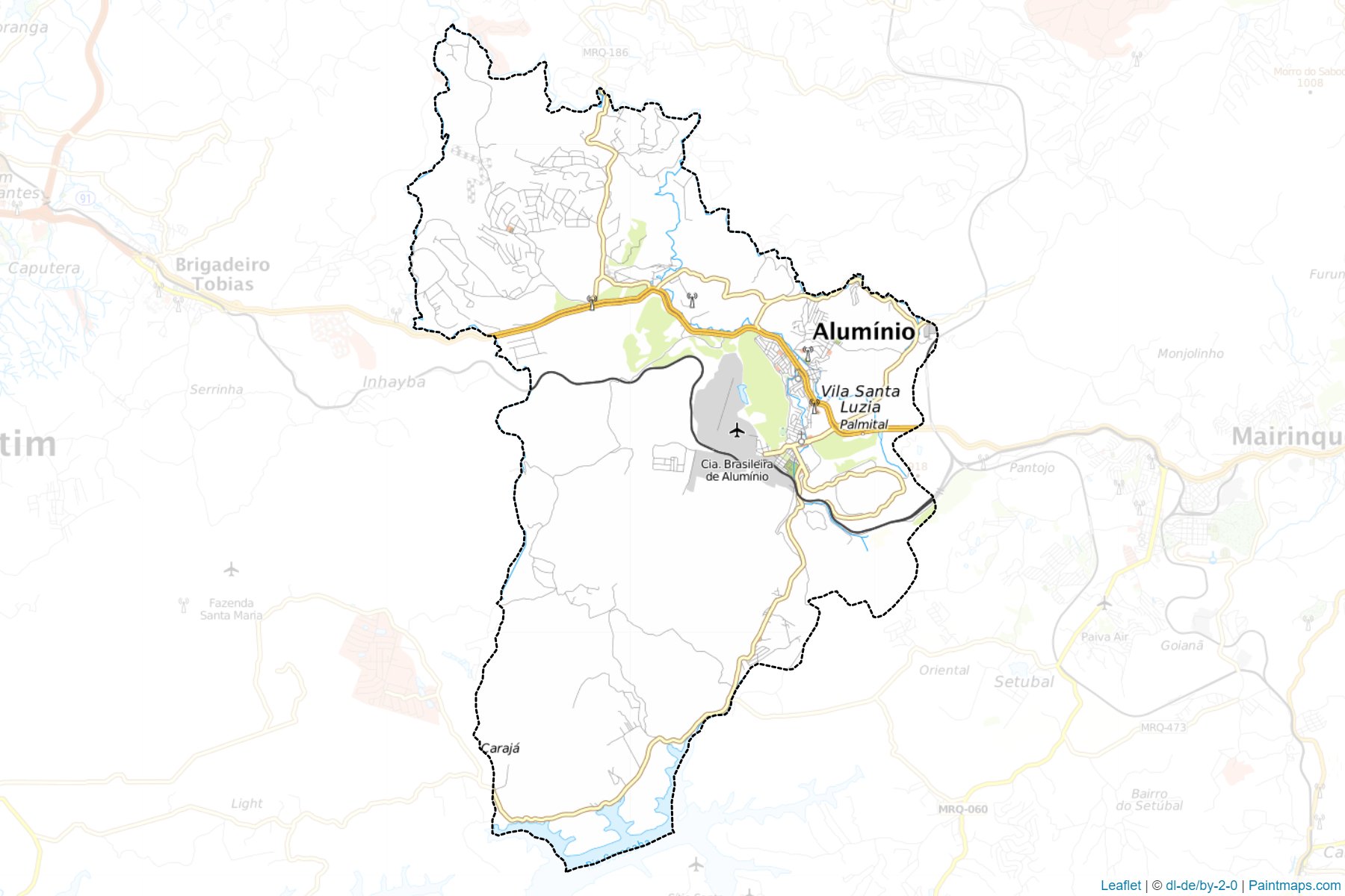 Muestras de recorte de mapas Aluminio (Sao Paulo)-1