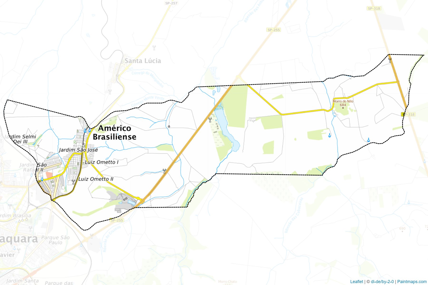 Muestras de recorte de mapas Americo Brasiliense (Sao Paulo)-1