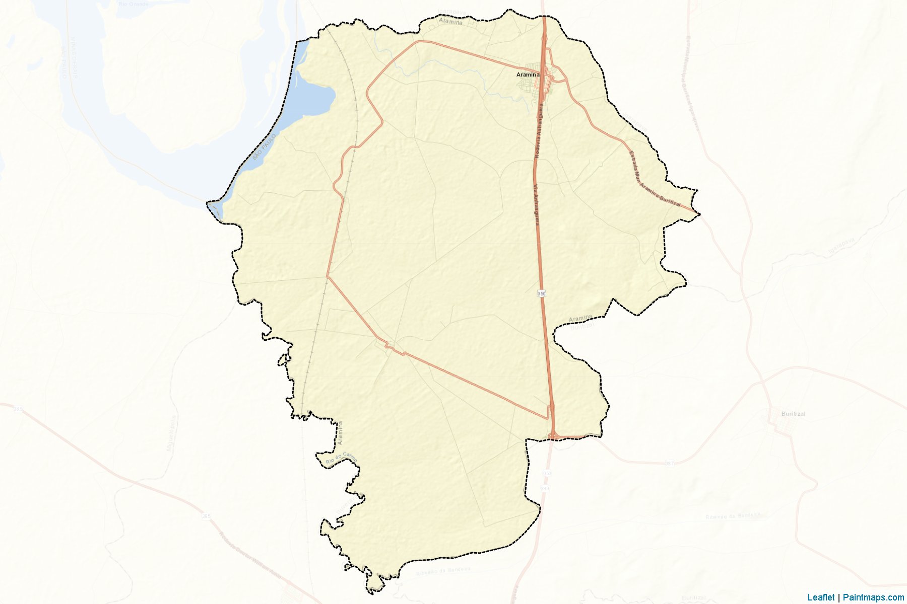 Muestras de recorte de mapas Aramina (Sao Paulo)-2