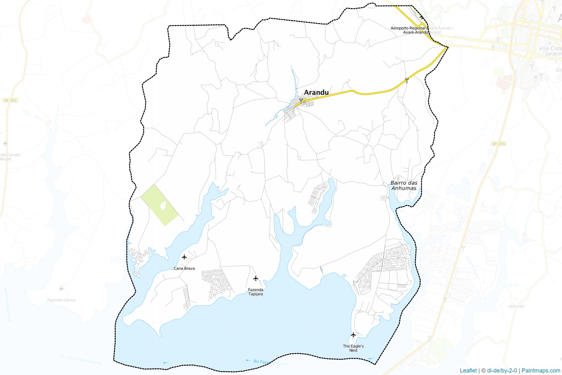 Muestras de recorte de mapas Arandu (Sao Paulo)-1