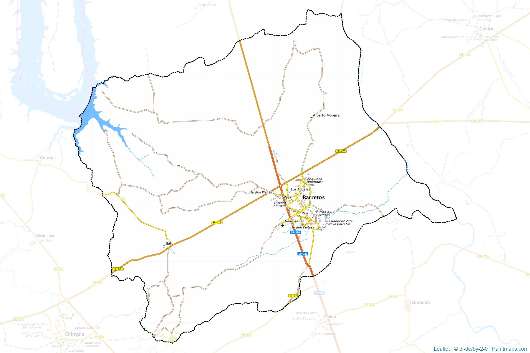 Muestras de recorte de mapas Barretos (Sao Paulo)-1