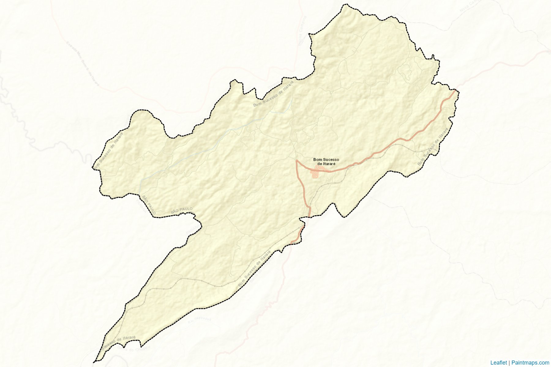 Muestras de recorte de mapas Bom Sucesso de Itarare (Sao Paulo)-2