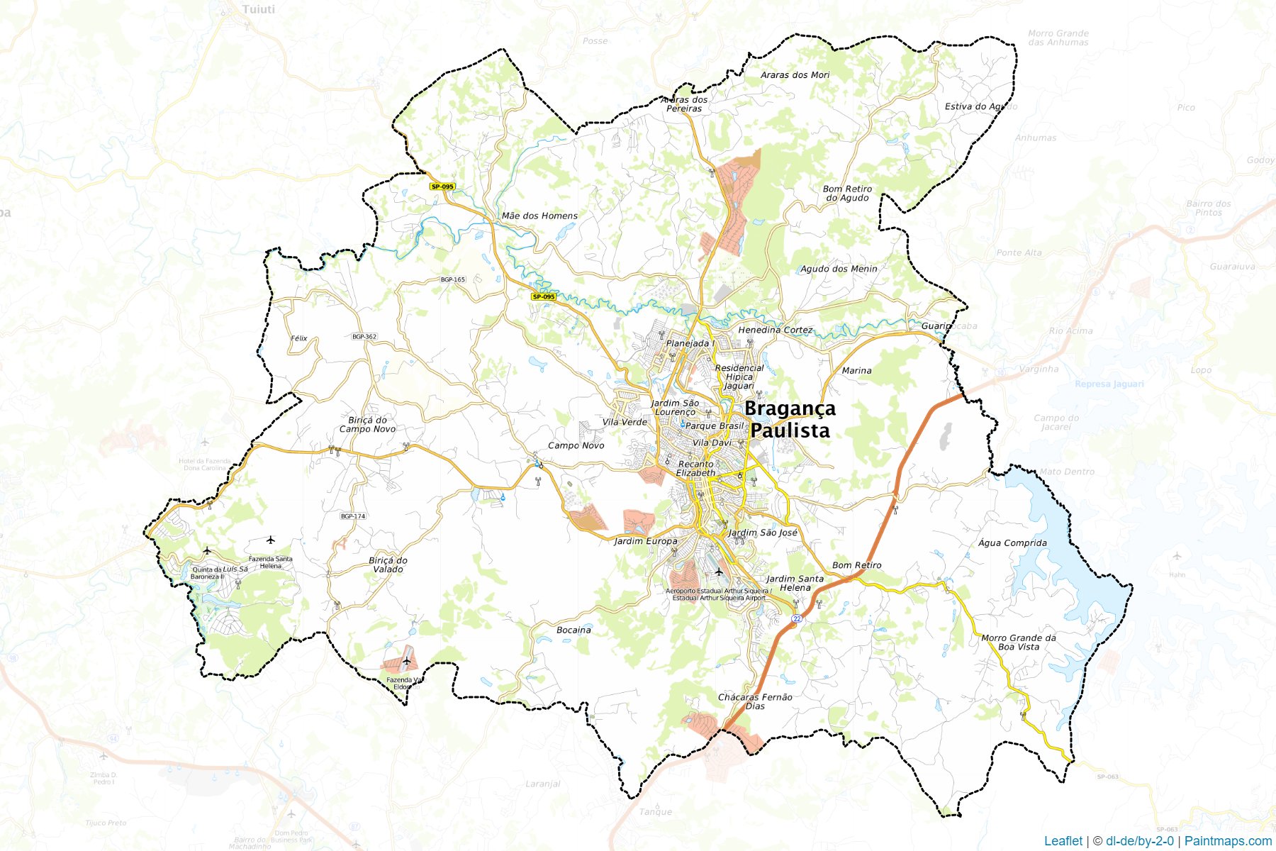 Braganca Paulista (São Paulo) Haritası Örnekleri-1