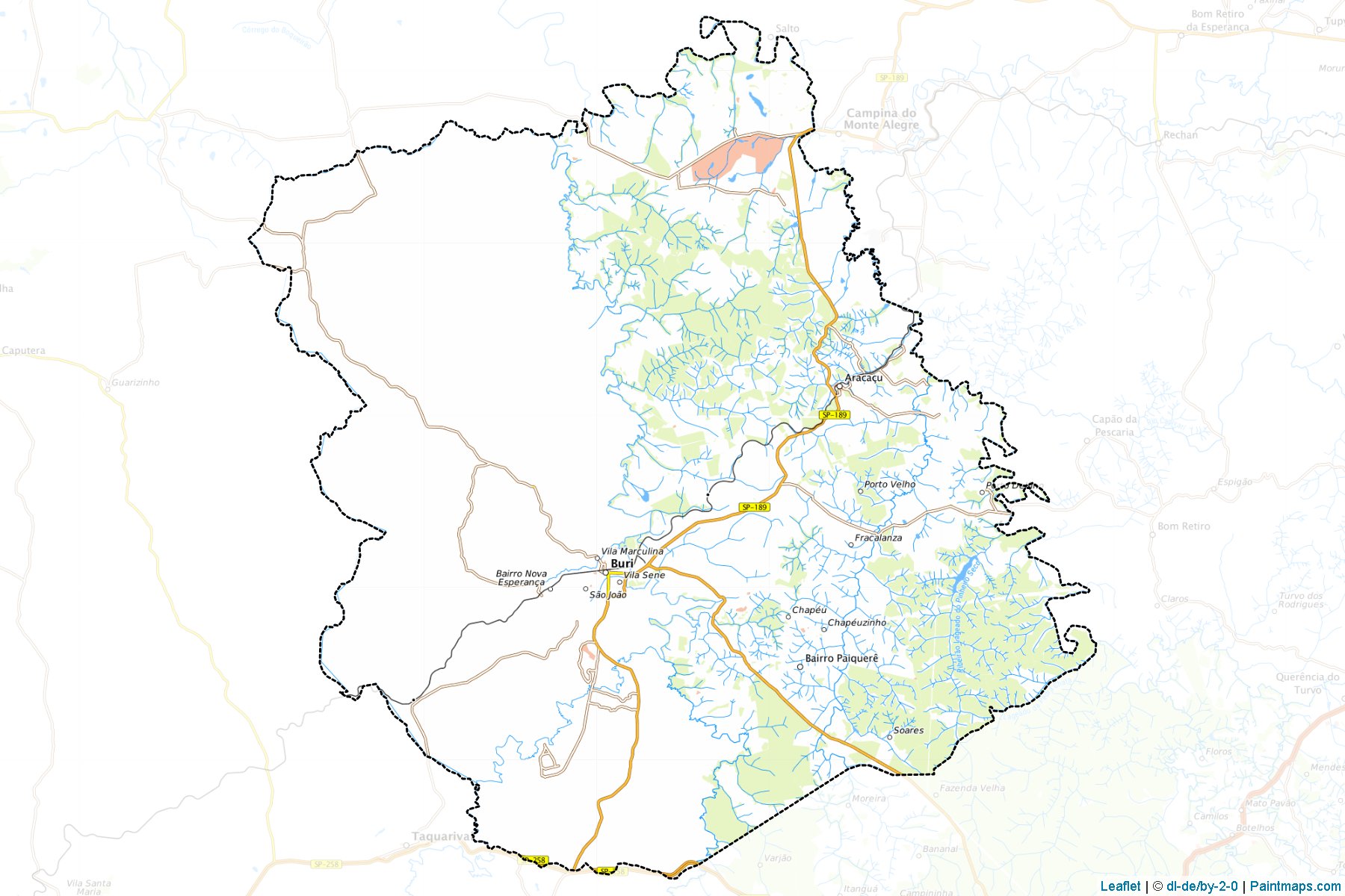 Muestras de recorte de mapas Buri (Sao Paulo)-1