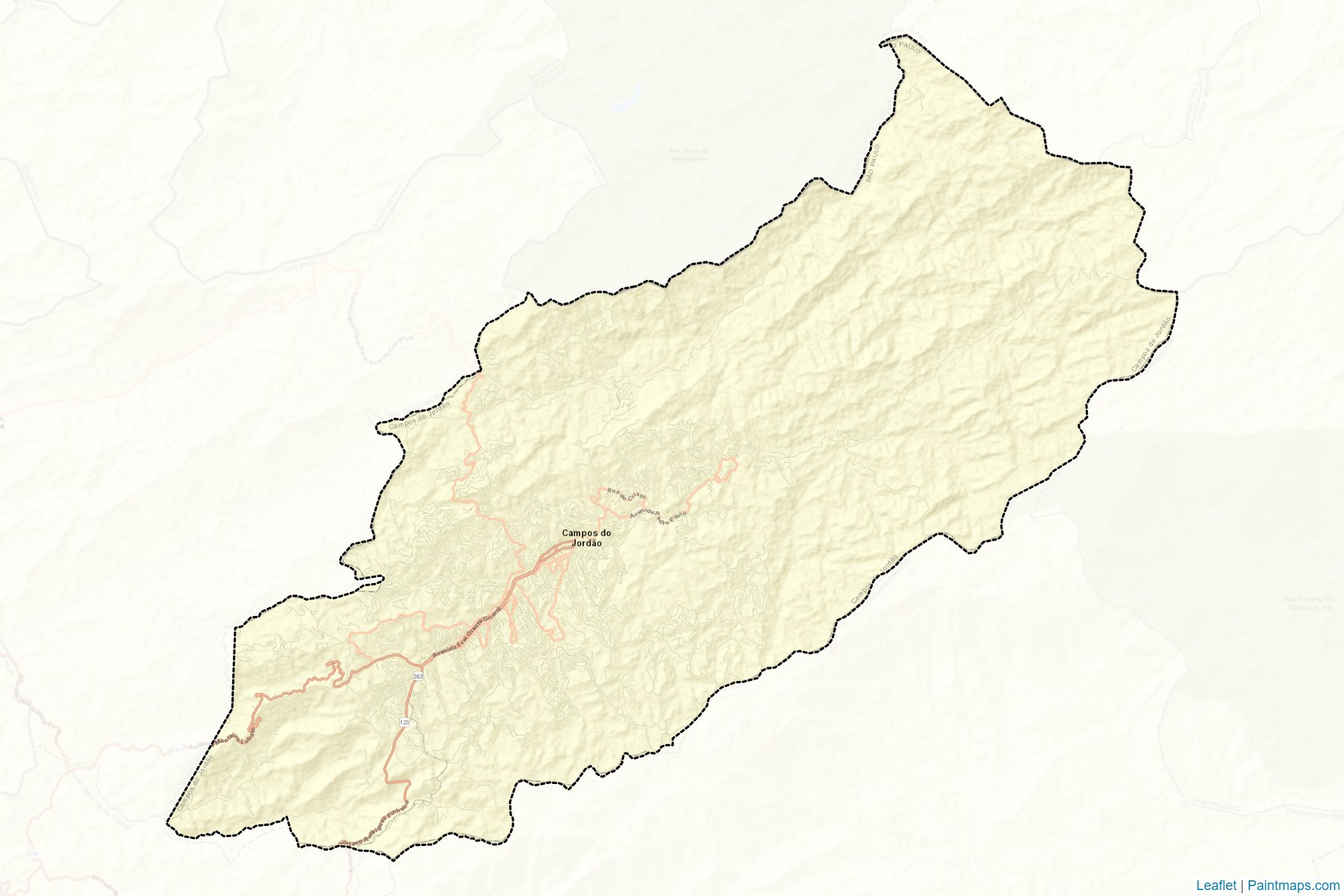 Muestras de recorte de mapas Campos do Jordao (Sao Paulo)-2