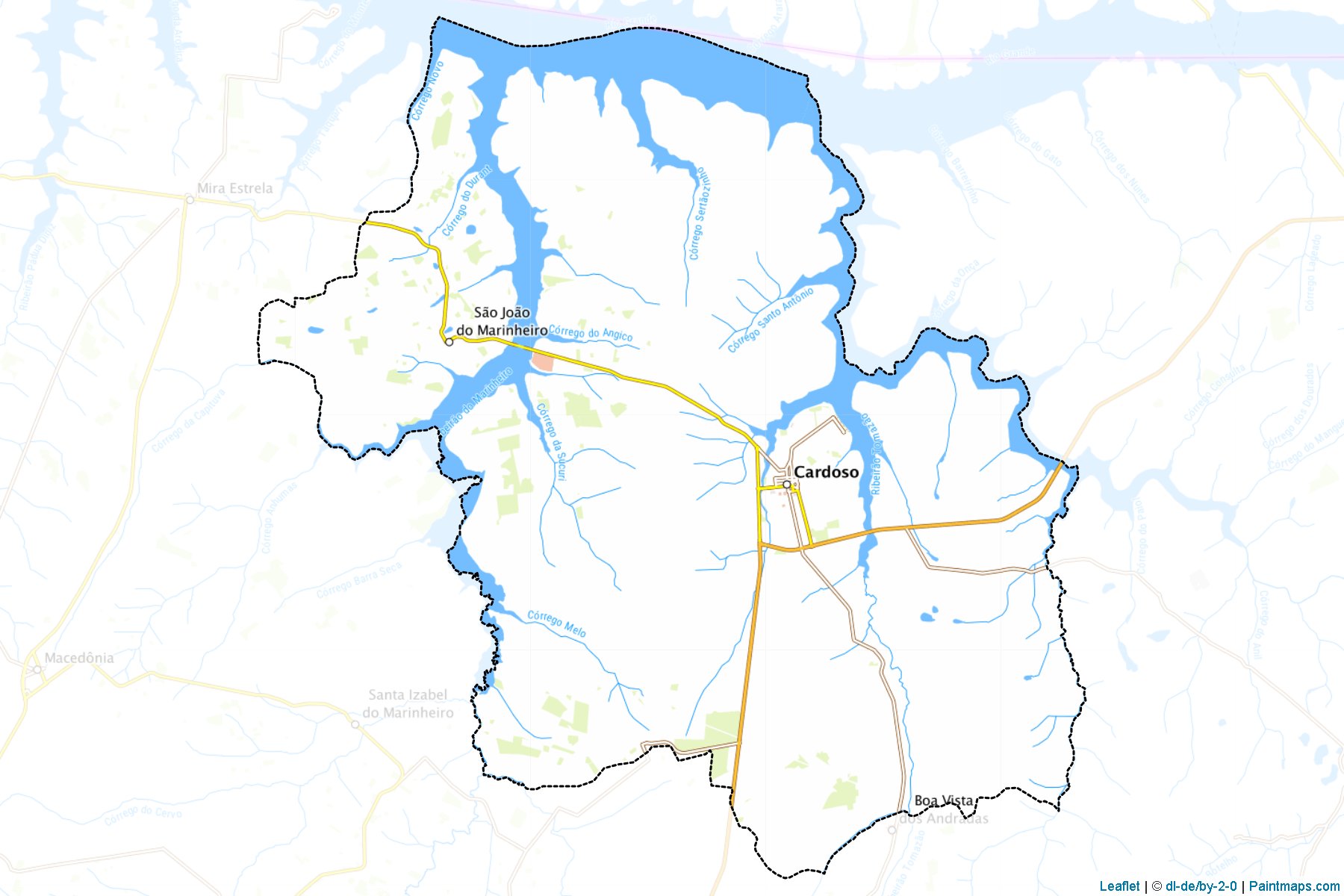 Muestras de recorte de mapas Cardoso (Sao Paulo)-1