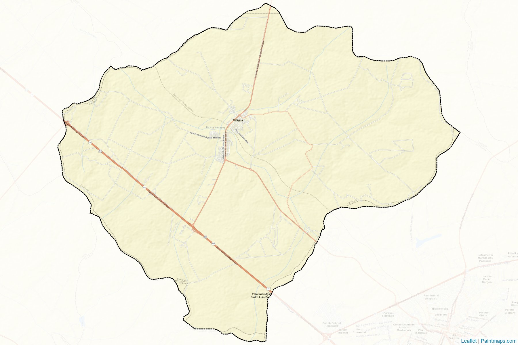 Muestras de recorte de mapas Catigua (Sao Paulo)-2