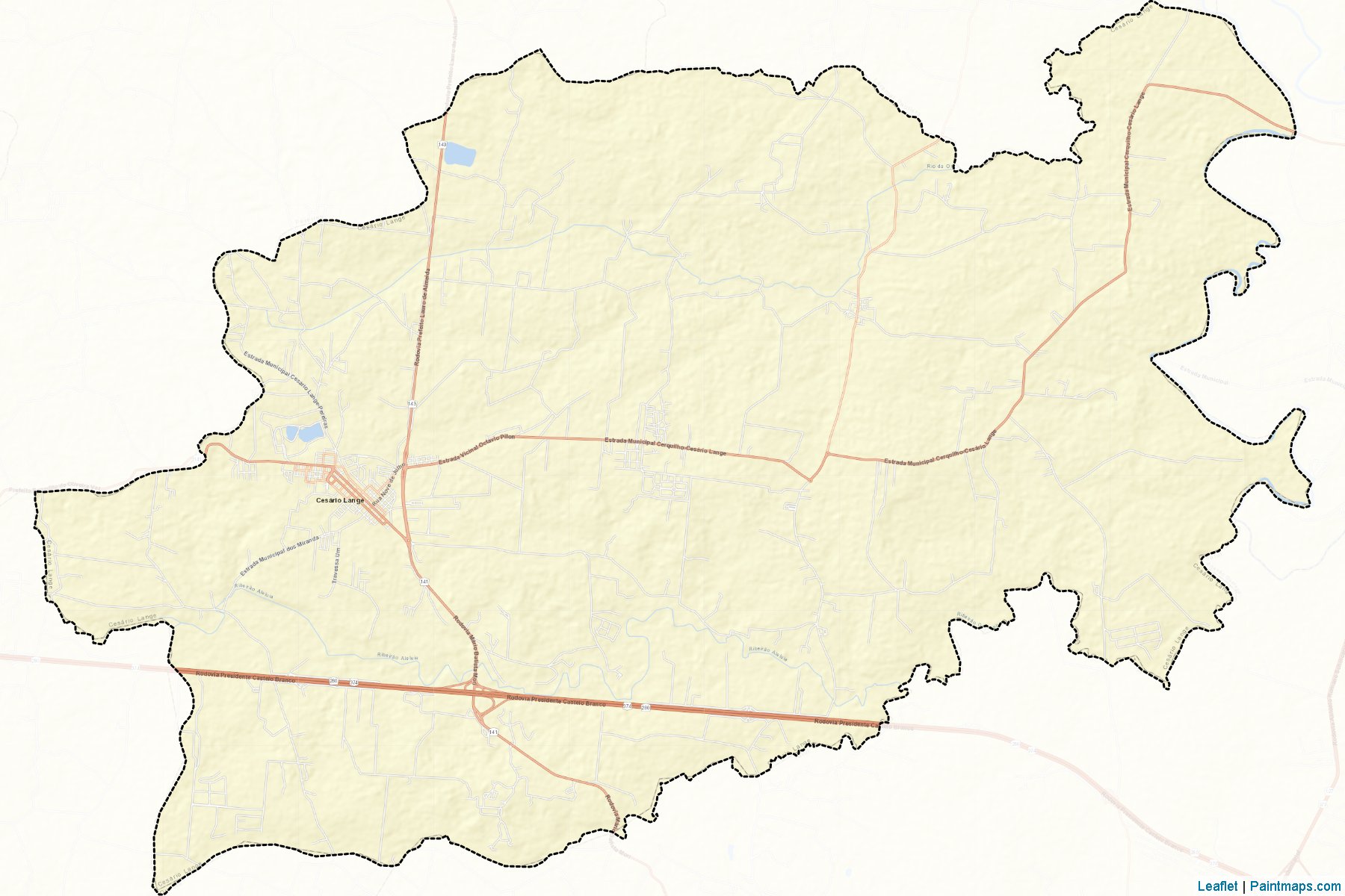 Muestras de recorte de mapas Cesario Lange (Sao Paulo)-2