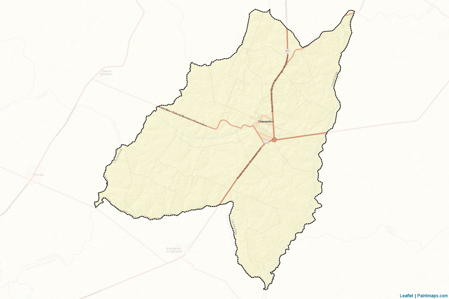 Muestras de recorte de mapas Clementina (Sao Paulo)-2