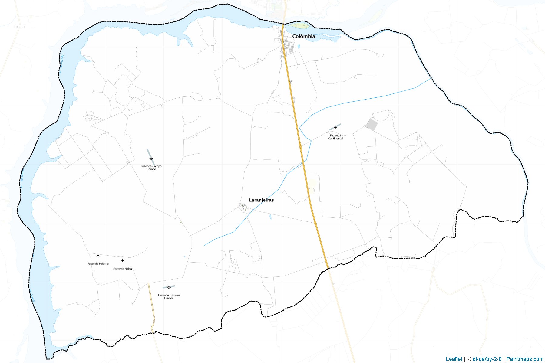 Muestras de recorte de mapas Colombia (Sao Paulo)-1