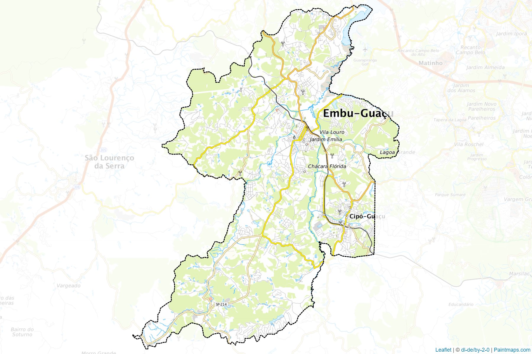 Muestras de recorte de mapas Embu-Guacu (Sao Paulo)-1