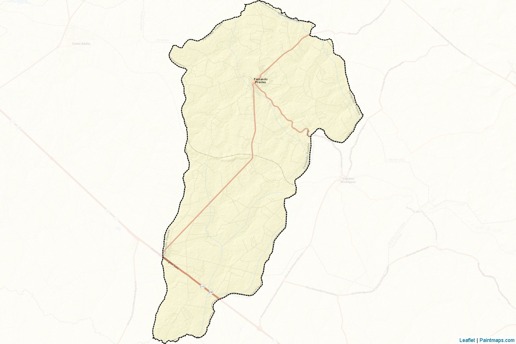 Muestras de recorte de mapas Fernando Prestes (Sao Paulo)-2