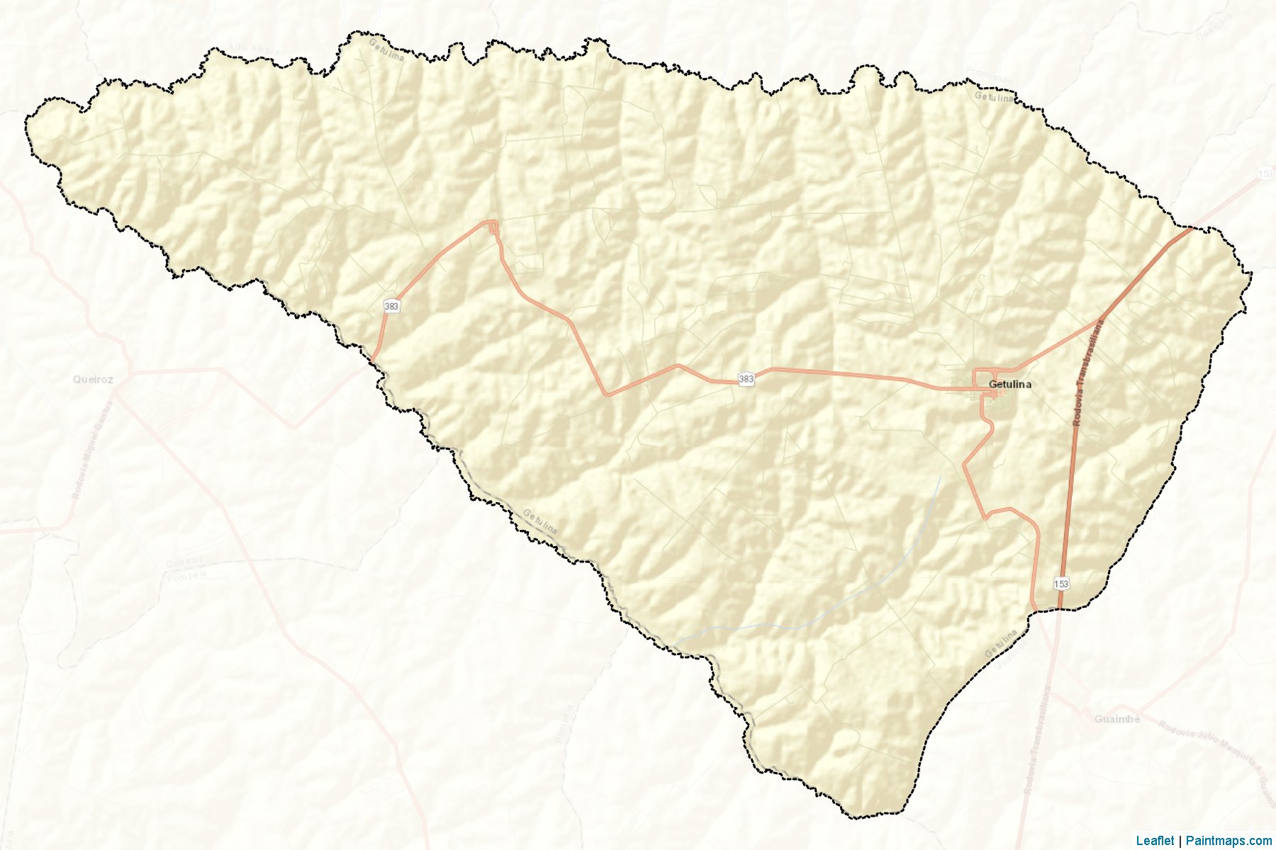 Muestras de recorte de mapas Getulina (Sao Paulo)-2