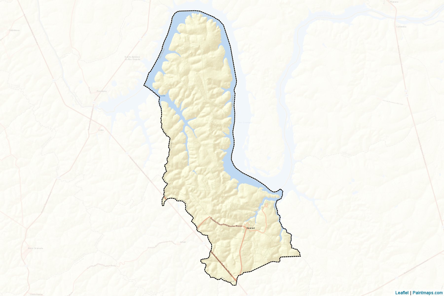 Muestras de recorte de mapas Guaraci (Sao Paulo)-2