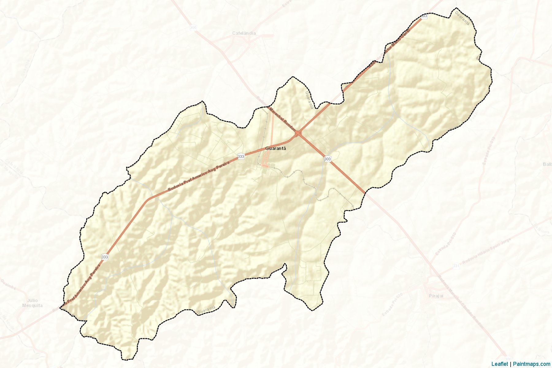 Muestras de recorte de mapas Guaranta (Sao Paulo)-2