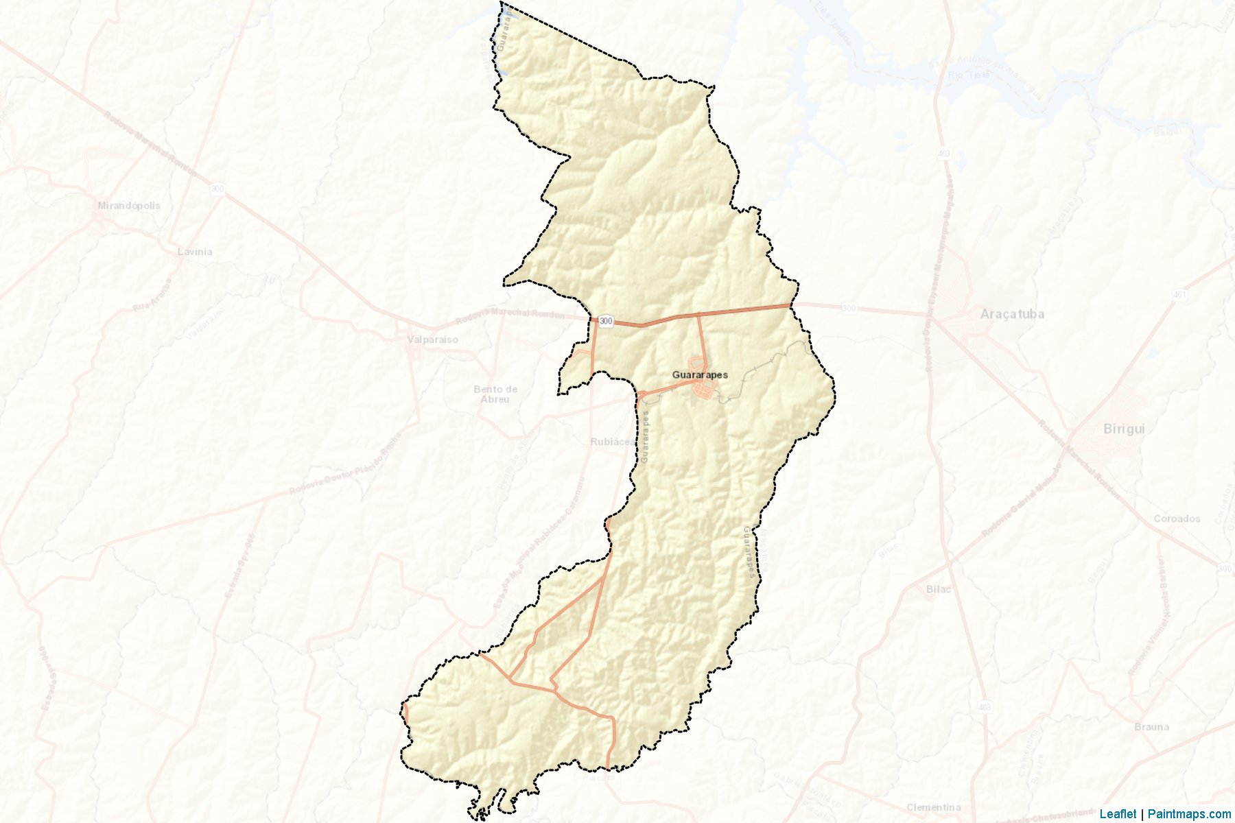 Muestras de recorte de mapas Guararapes (Sao Paulo)-2