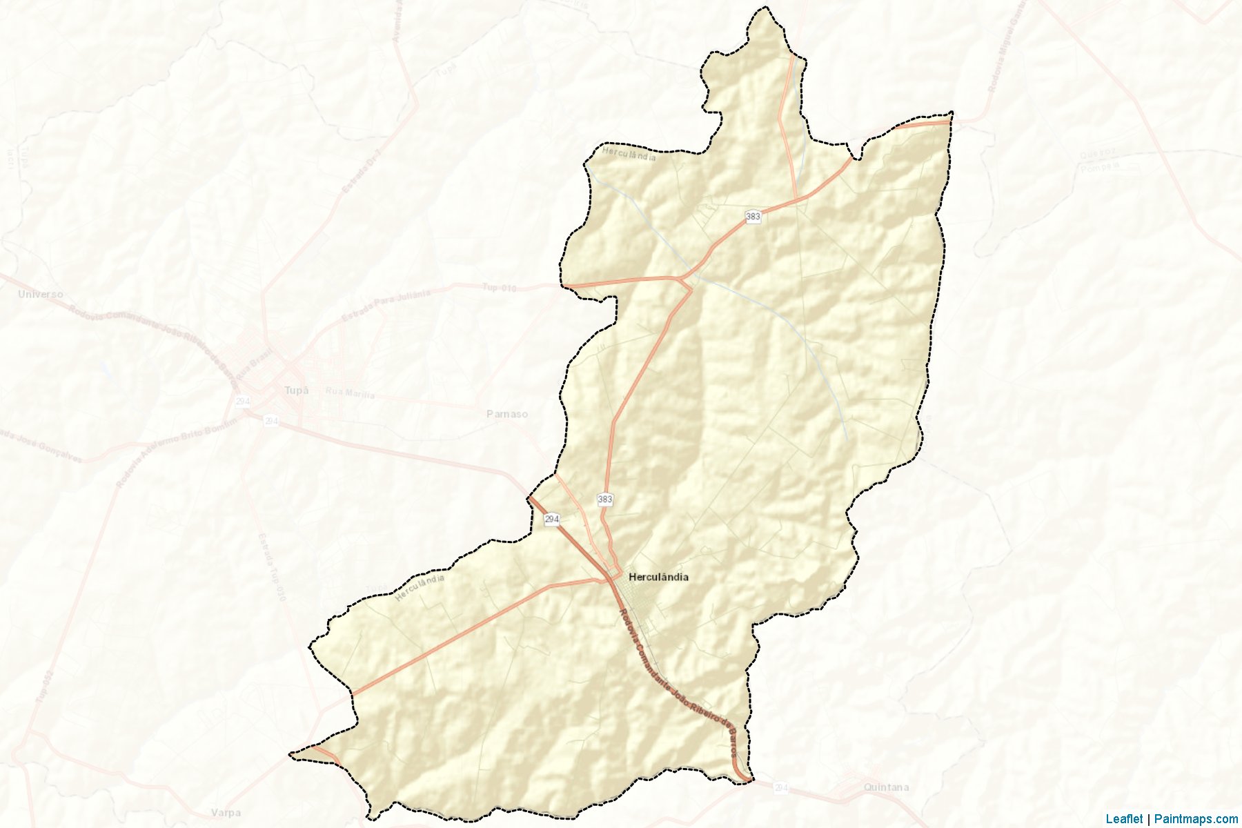 Muestras de recorte de mapas Herculandia (Sao Paulo)-2