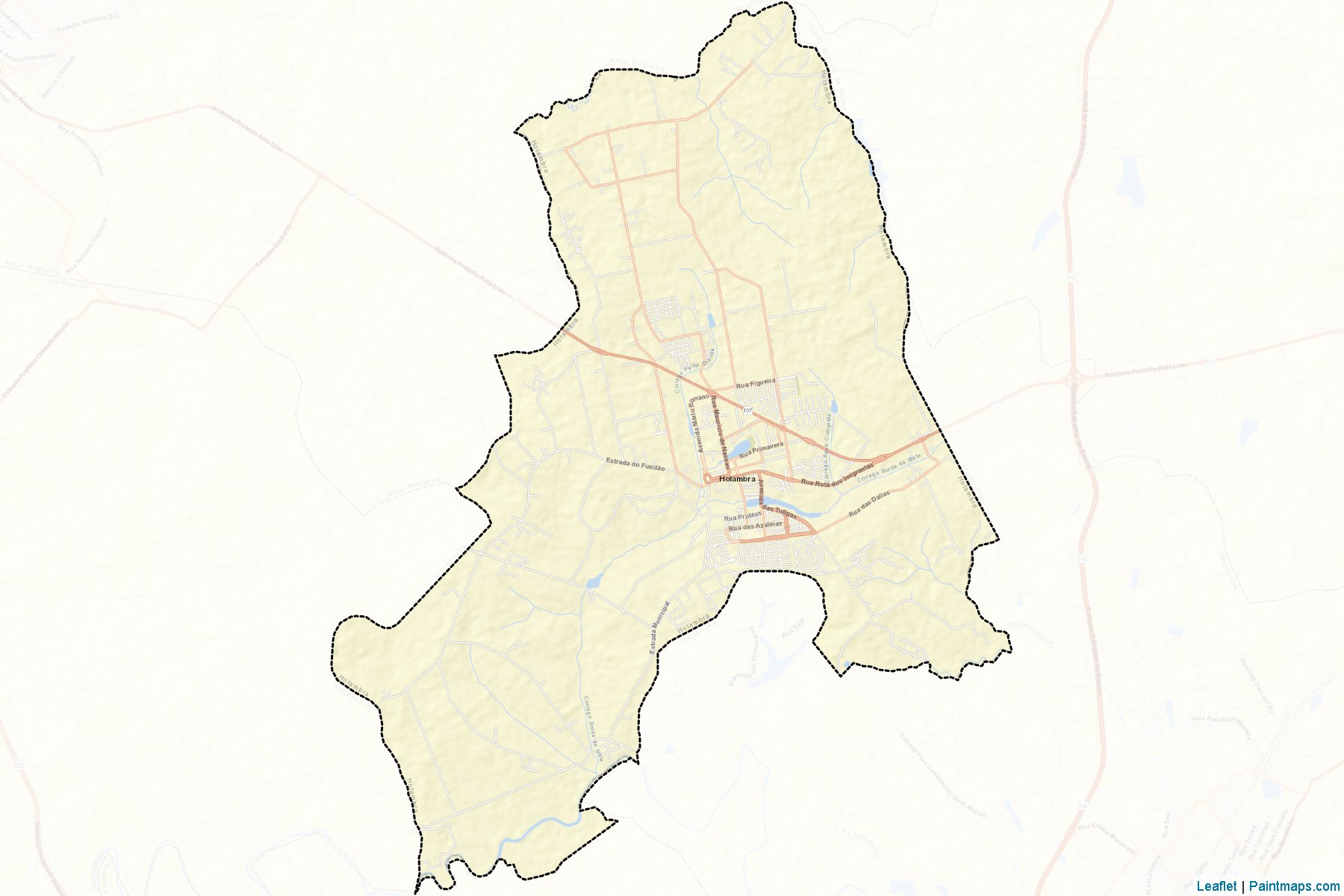 Muestras de recorte de mapas Holambra (Sao Paulo)-2