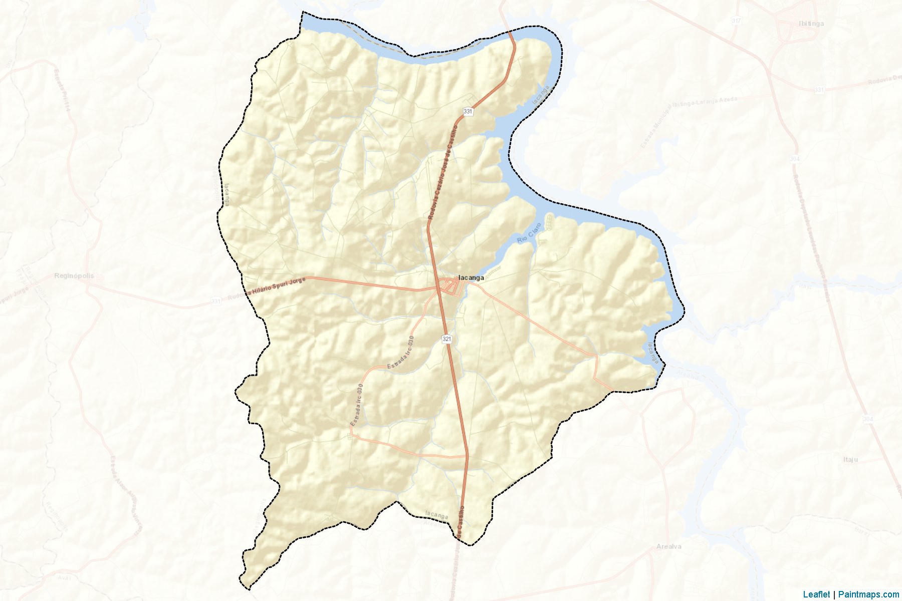 Muestras de recorte de mapas Iacanga (Sao Paulo)-2