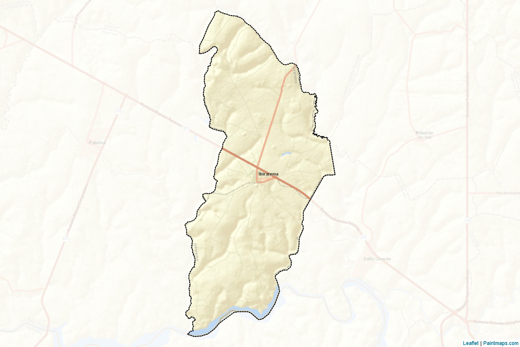 Muestras de recorte de mapas Ibirarema (Sao Paulo)-2