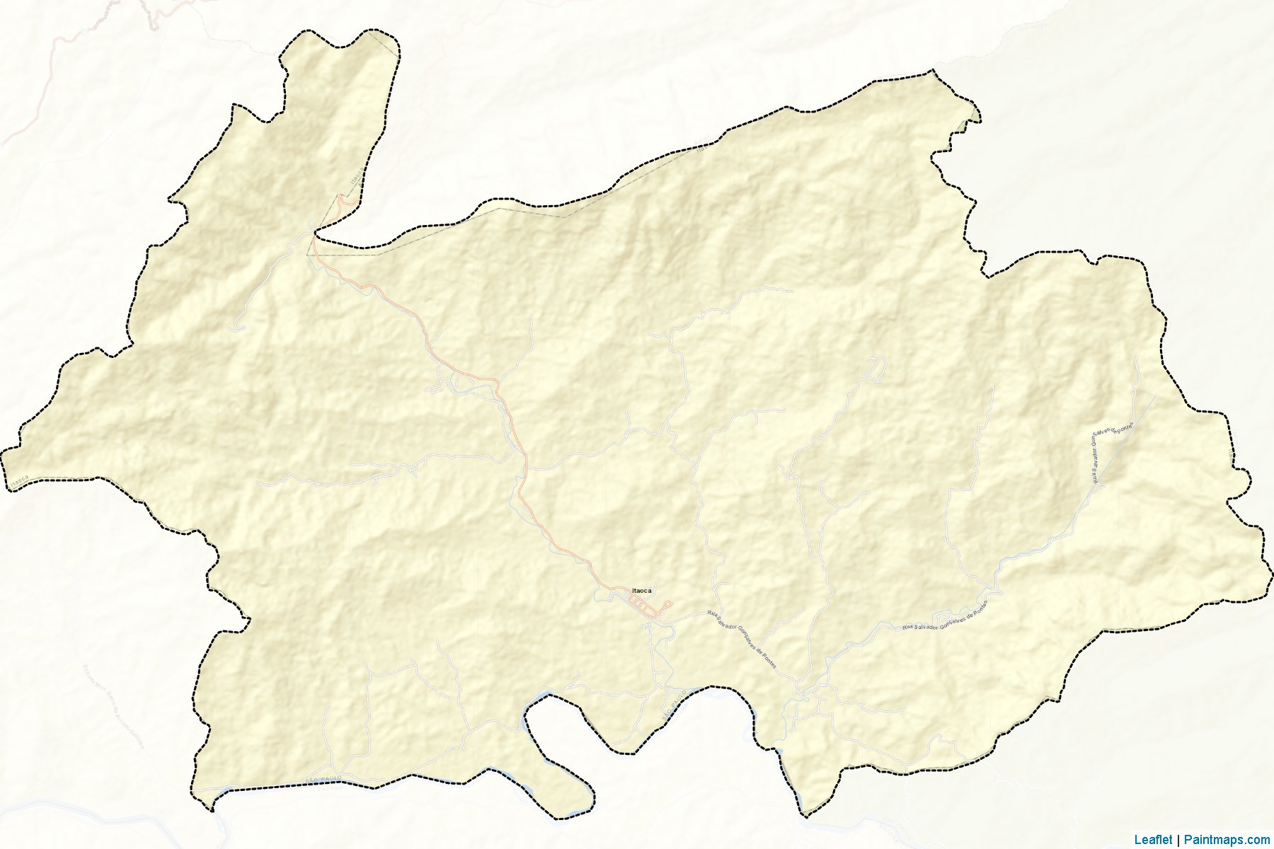 Muestras de recorte de mapas Itaoca (Sao Paulo)-2