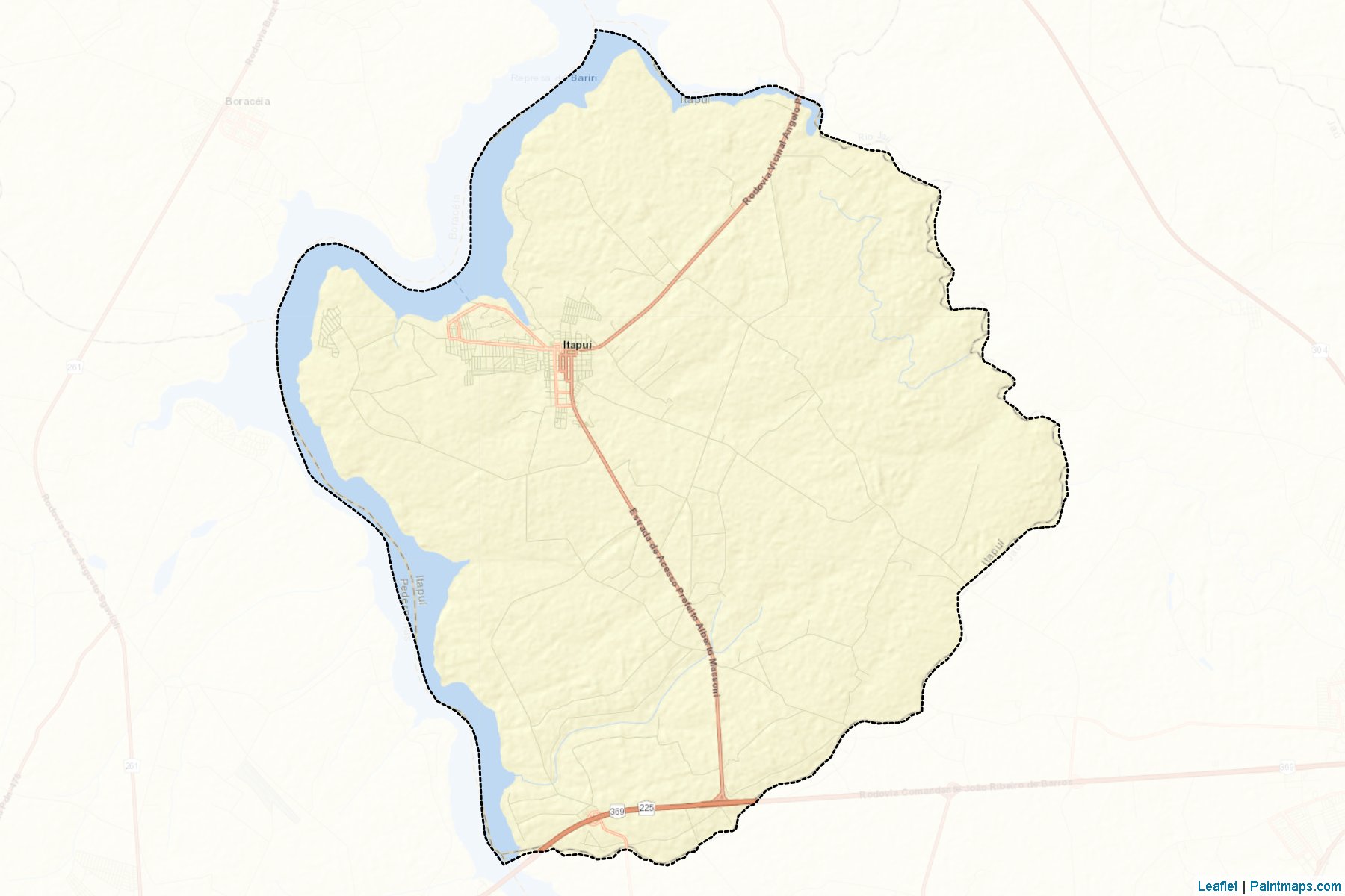 Muestras de recorte de mapas Itapui (Sao Paulo)-2