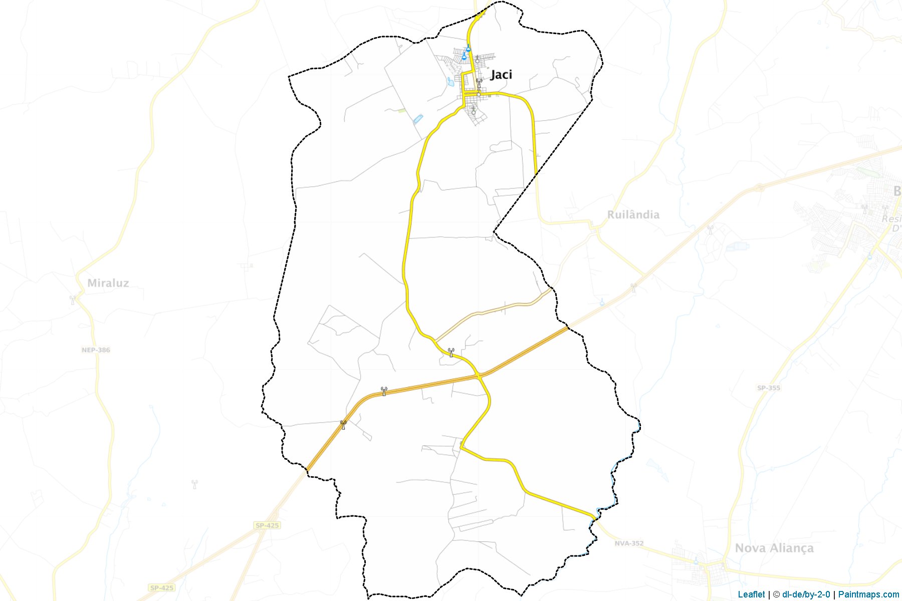 Muestras de recorte de mapas Jaci (Sao Paulo)-1