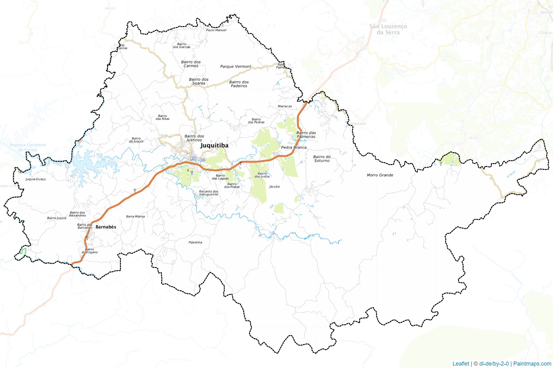 Muestras de recorte de mapas Juquitiba (Sao Paulo)-1