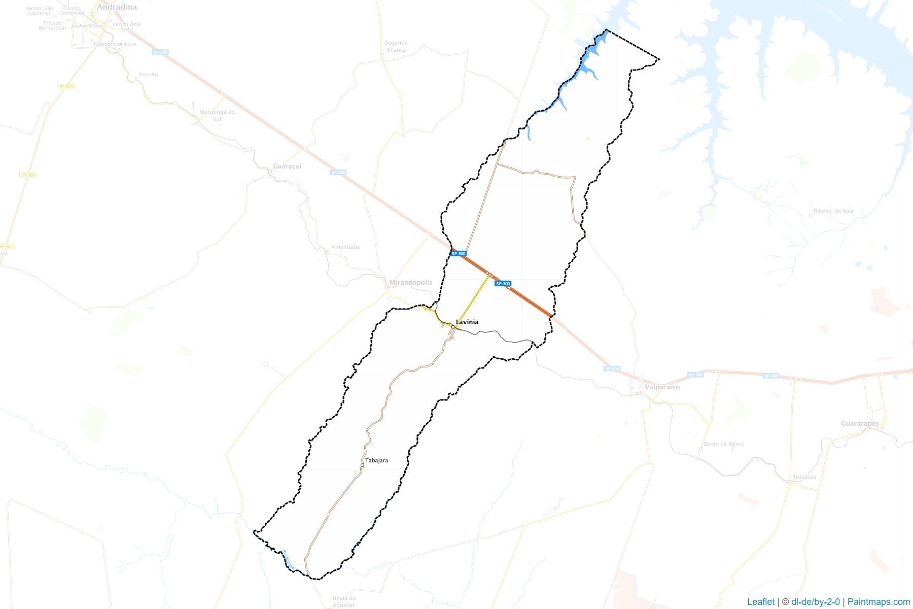 Muestras de recorte de mapas Lavinia (Sao Paulo)-1