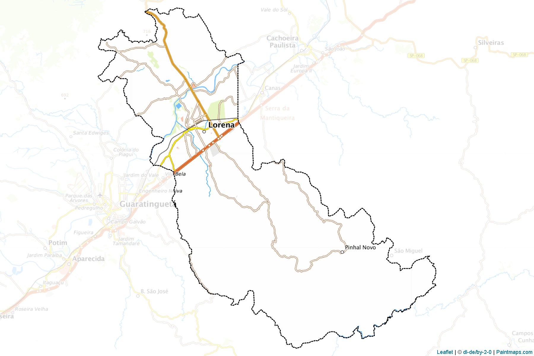 Muestras de recorte de mapas Lorena (Sao Paulo)-1