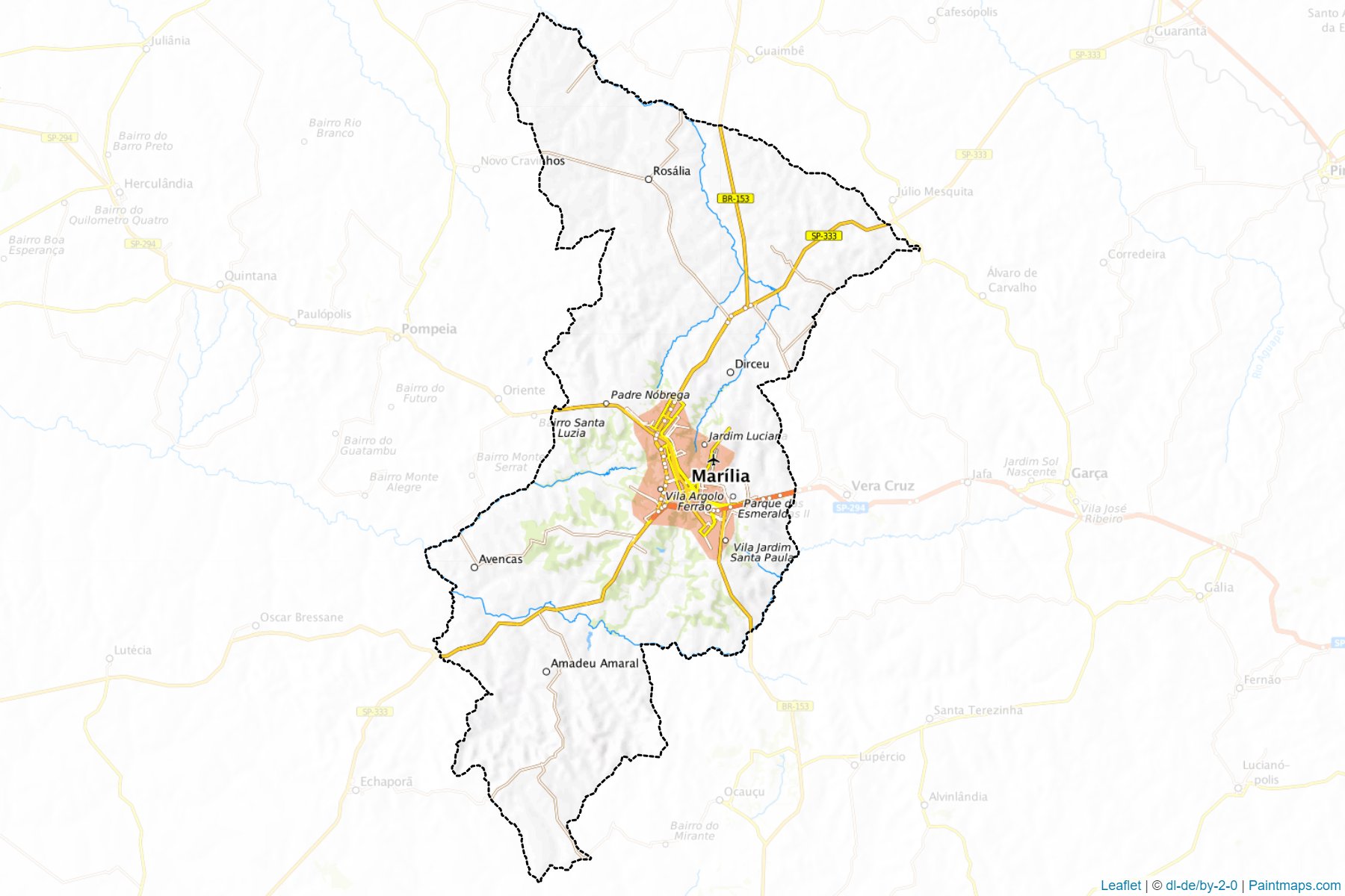 Muestras de recorte de mapas Marilia (Sao Paulo)-1