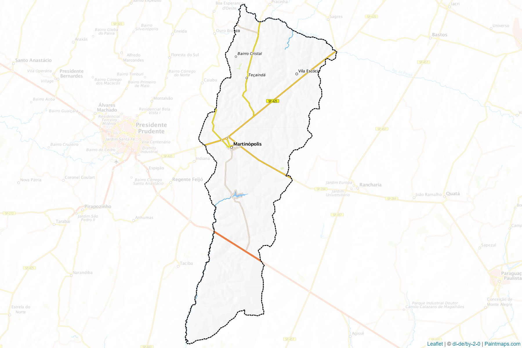 Martinopolis (Sao Paulo) Map Cropping Samples-1