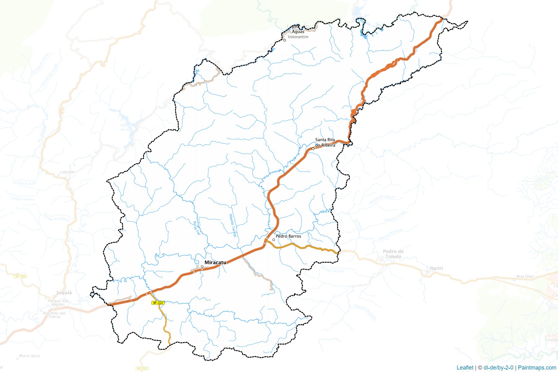 Muestras de recorte de mapas Miracatu (Sao Paulo)-1