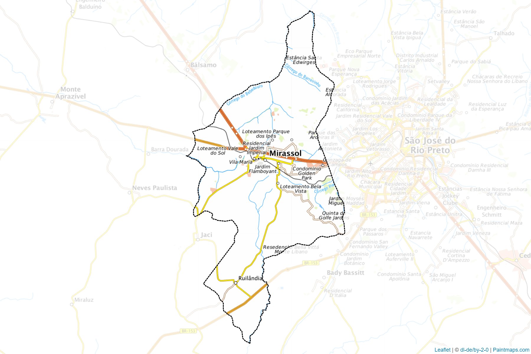 Mirassol (Sao Paulo) Map Cropping Samples-1