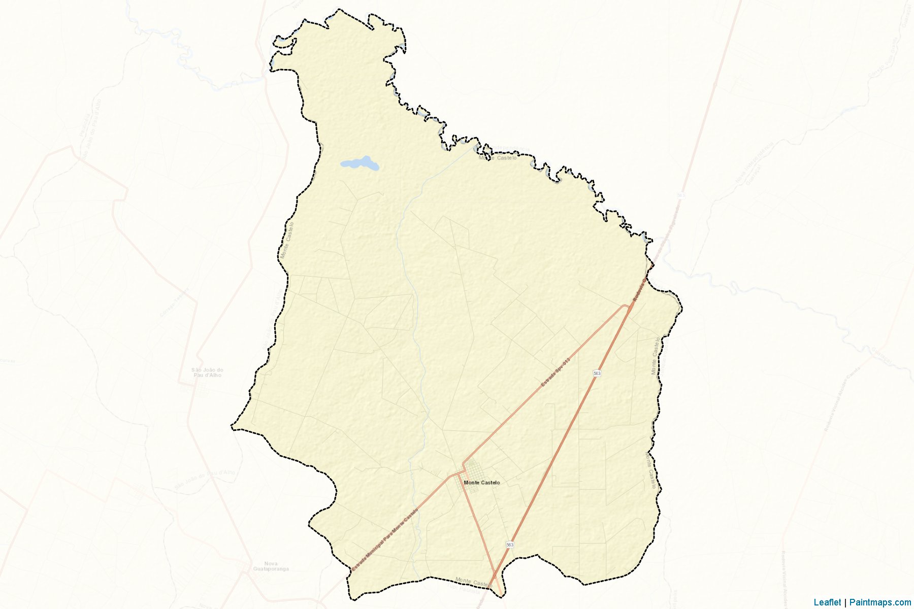 Muestras de recorte de mapas Monte Castelo (Sao Paulo)-2