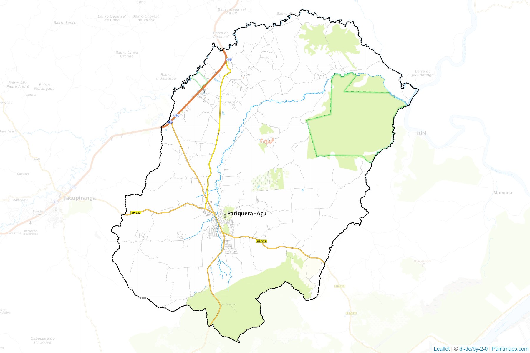 Muestras de recorte de mapas Pariquera-Acu (Sao Paulo)-1