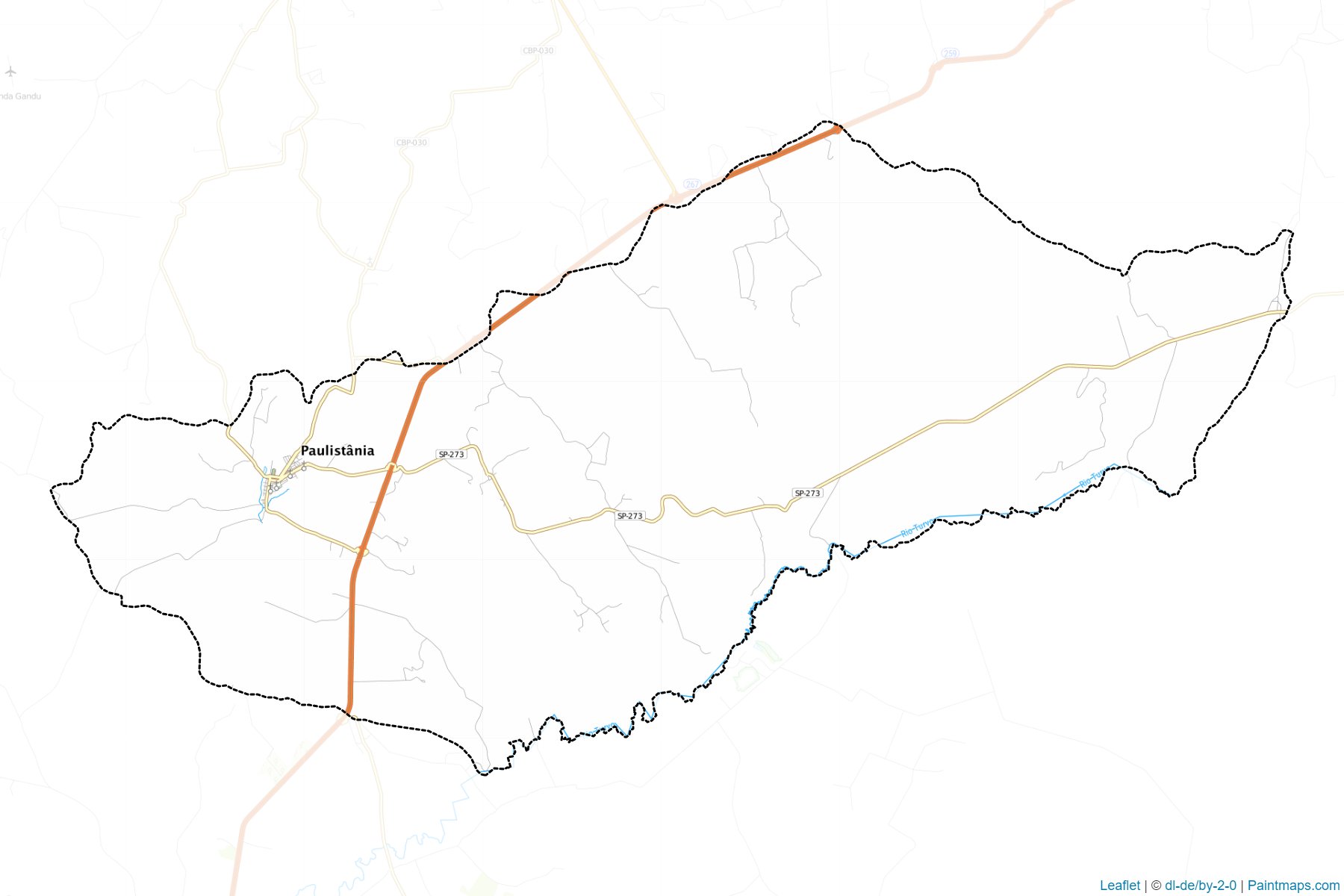 Muestras de recorte de mapas Paulistania (Sao Paulo)-1