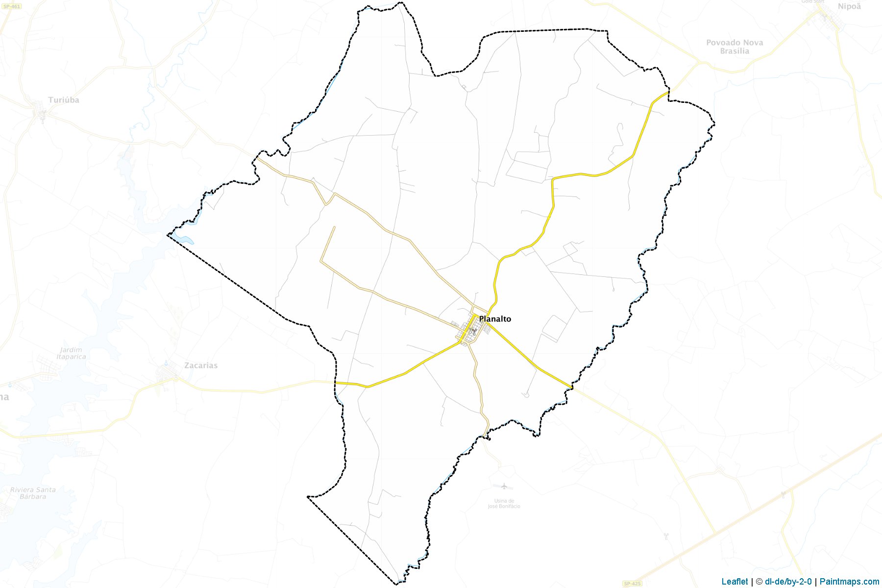 Muestras de recorte de mapas Planalto (Sao Paulo)-1