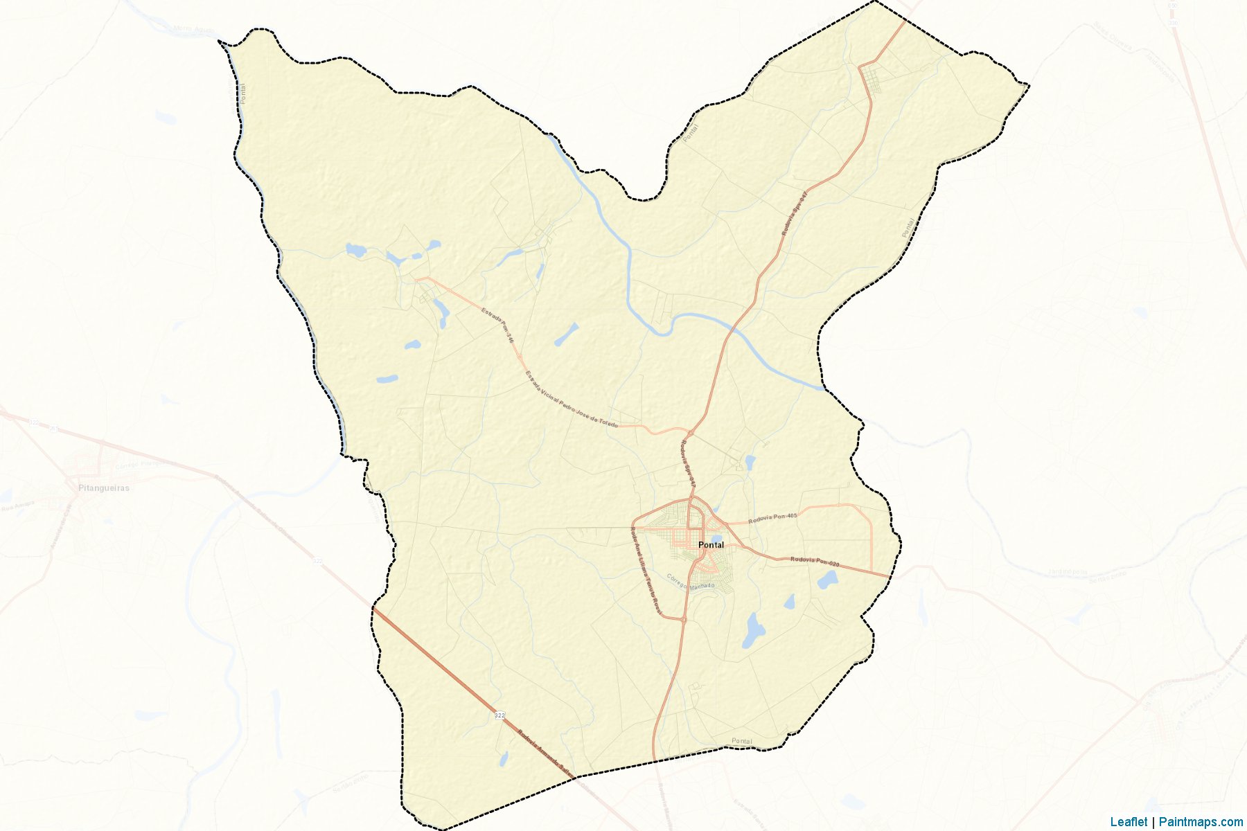 Muestras de recorte de mapas Pontal (Sao Paulo)-2