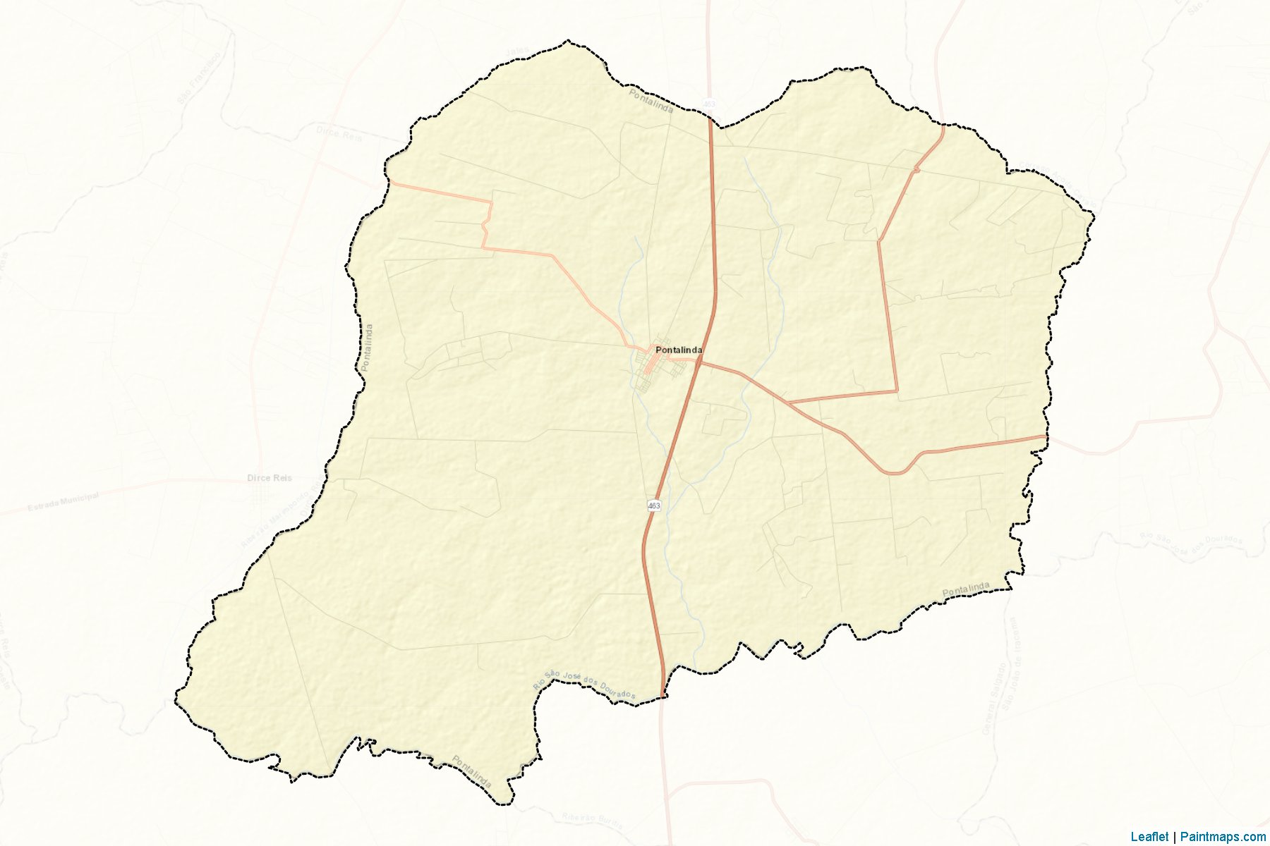 Muestras de recorte de mapas Pontalinda (Sao Paulo)-2